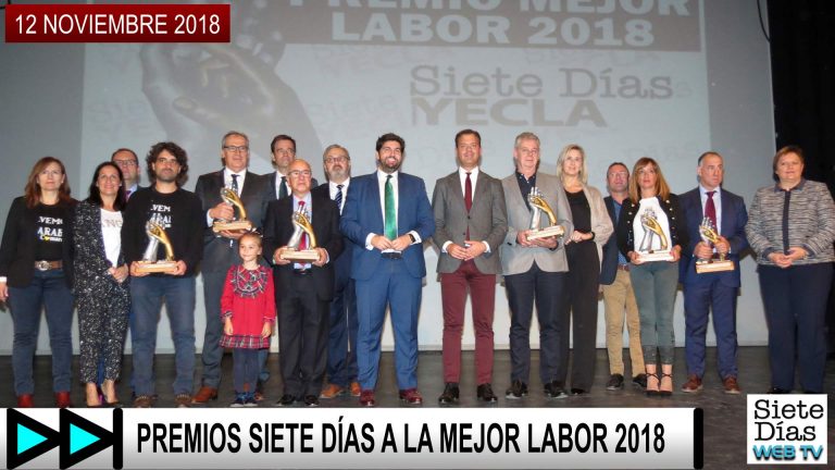 PREMIOS SIETE DÍAS A LA MEJOR LABOR 2018 – 12 NOVIEMBRE 2018