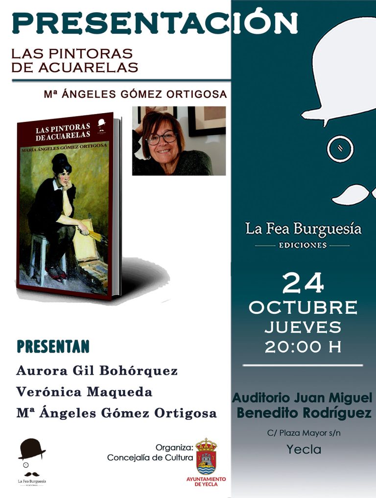 Se presenta la novela “Las pintoras de acuarelas” de María Ángeles Gómez