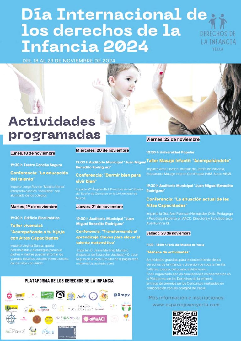 Arrancan las actividades para la conmemoración del Día Mundial de los Derechos de la Infancia