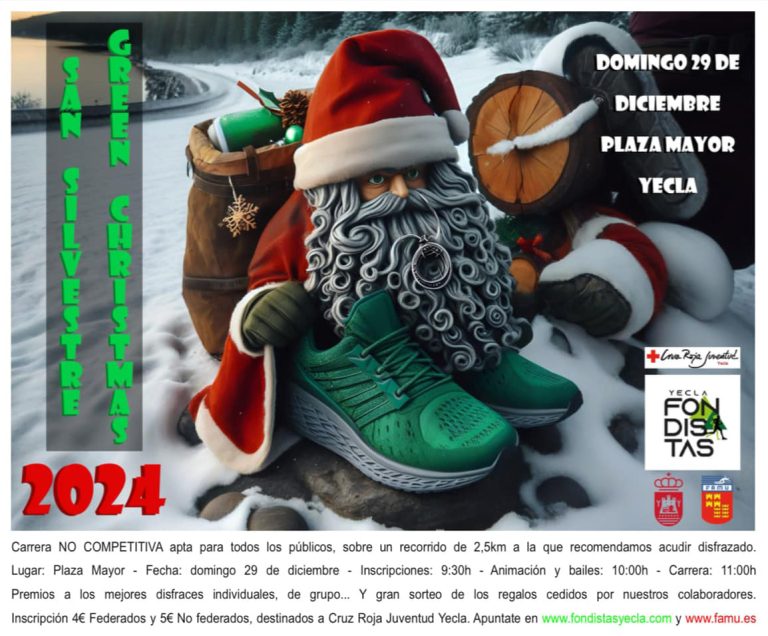 El domingo 29 llega la San Silvestre Green Christmas