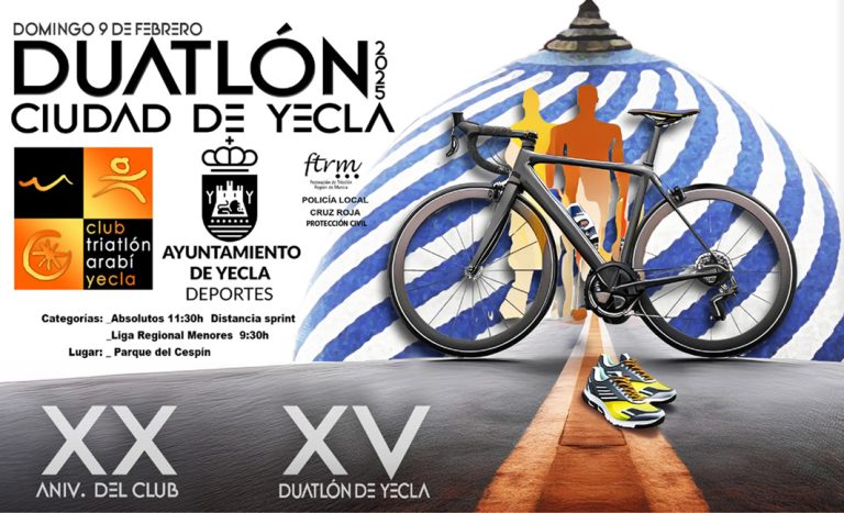 El Duatlón Ciudad de Yecla llega a su XV edición este domingo de febrero